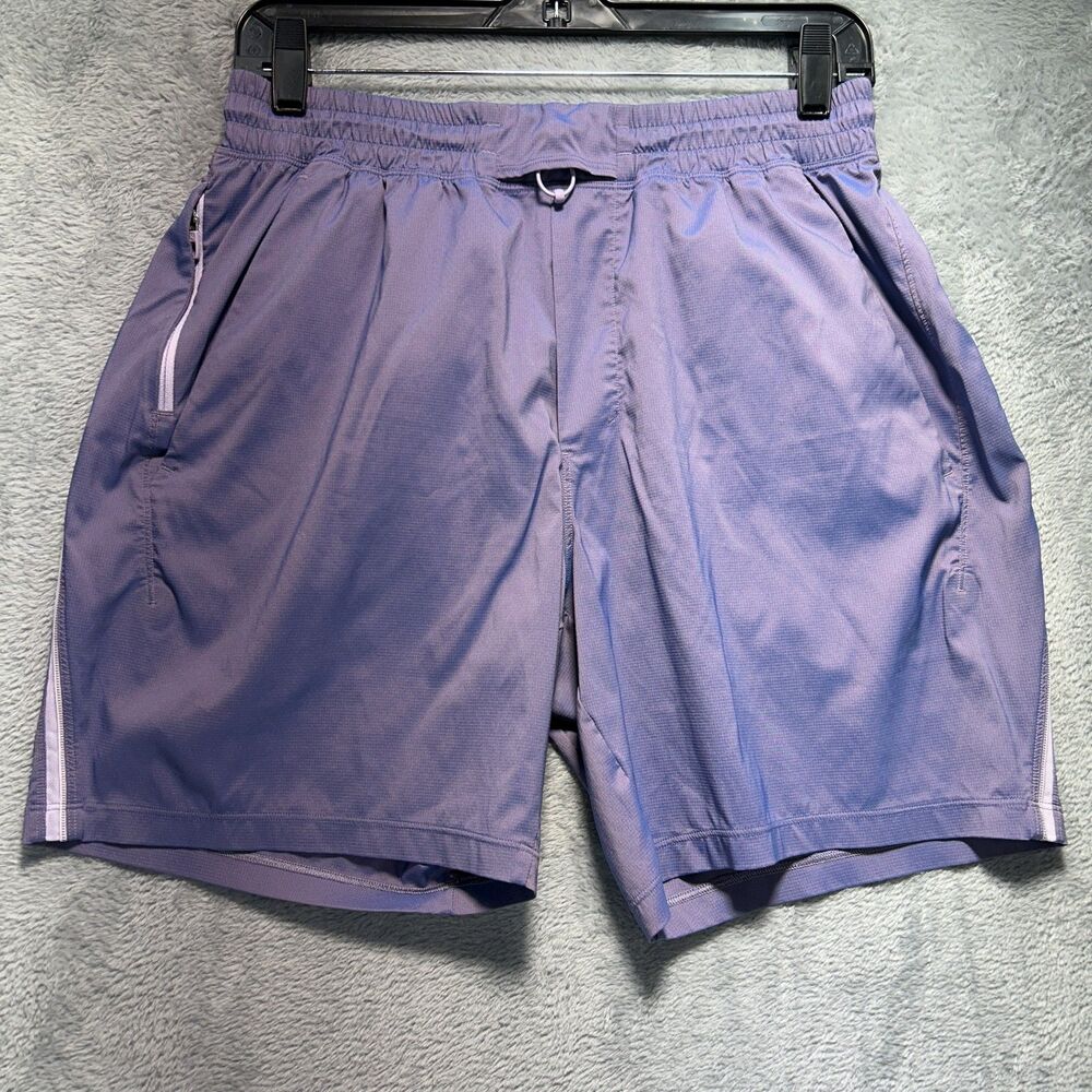 Lululemon Pace Breaker Linerless Short 5" Iridescent Medium Gym Running Purple